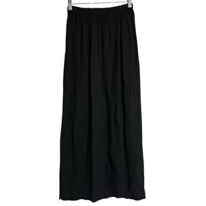 CP Shades Sausalito Black Maxi Skirt 100% Ramie Size Small